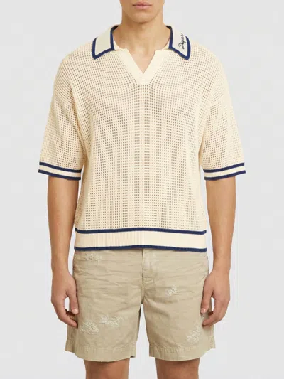 Dsquared2 Dsquared Men Polo With Logo In White