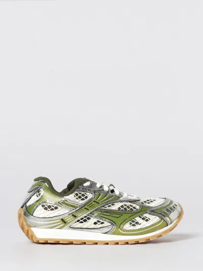 Bottega Veneta Orbit Metallic Net Runner Sneakers In Limone