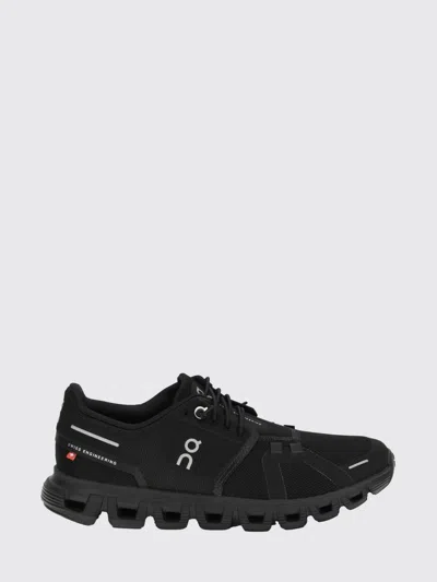 On Running Black Mesh Cloud 6 Sneakers In Black
