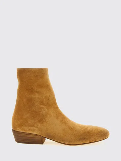 Marsèll Granblocco Suede Ankle Boots Block Heel In Nude