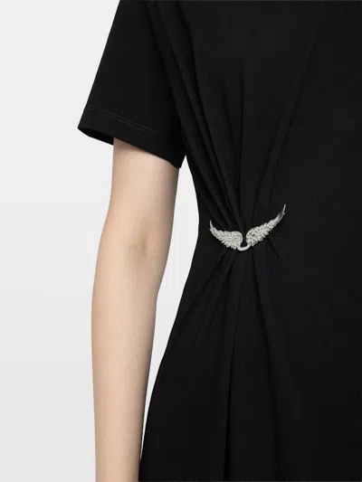 Zadig & Voltaire Raja Wings-motif Maxi Dress In Brown