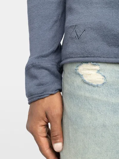 Zadig & Voltaire Pullover Mit Logo In Blue