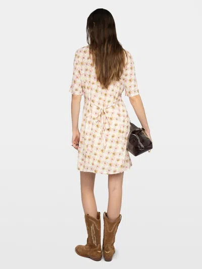 Zadig & Voltaire Womens Pear Rodalas Floral-print Woven Mini Dress In Multi