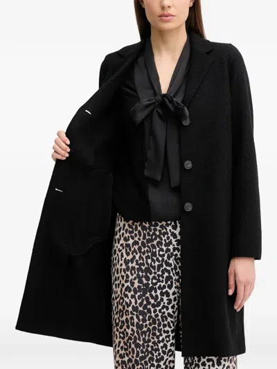 Ouí Button Coat In Black