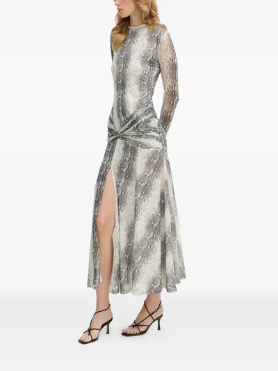 Bardot Lea Printed Mesh Dress In Multi