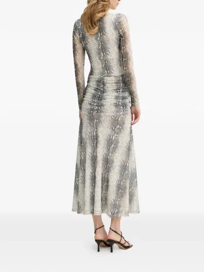 Bardot Lea Printed Mesh Dress In Multi