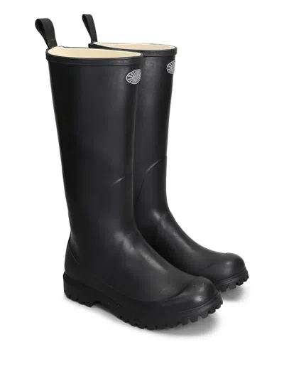 Superga Pull-tab Boots In Black