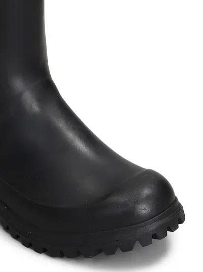 Superga Pull-tab Boots In Black