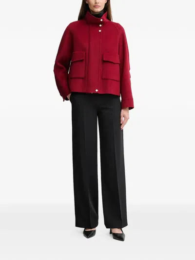 Marc Aurel Patch-pocket Jacket In Red