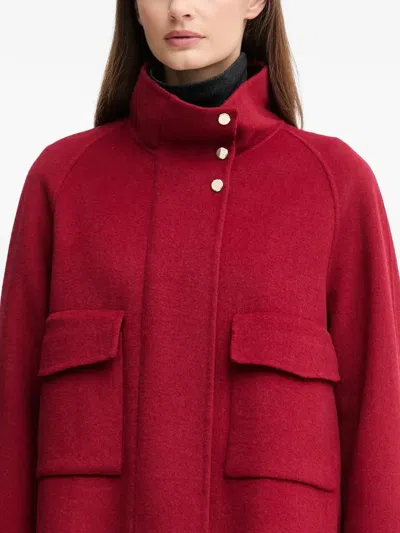 Marc Aurel Patch-pocket Jacket In Red