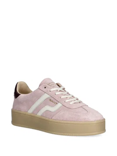Gant Stripe Panel Sneakers In Pink