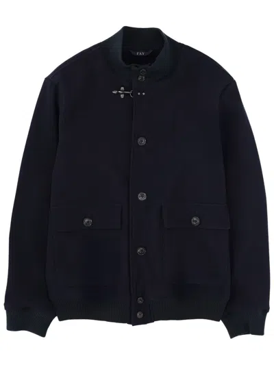 Fay Classic Sports Jacket For Men In Blue