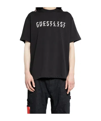 44 Label Group Oversized T-shirt With Unique Stampaint Design In Black