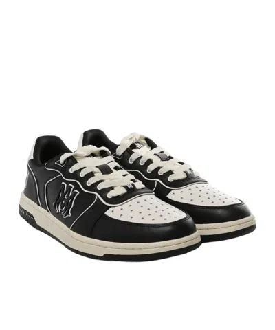 Amiri Vintage Leather Sneakers With Logo Details For Men In Black