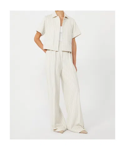 Max Mara Short Shirt Jacket In White