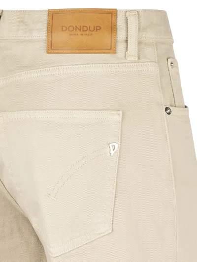 Dondup Logo-patch Trousers In Neutral