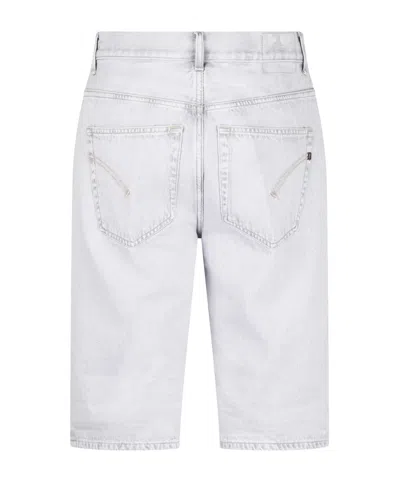Dondup Button-front Denim Shorts In White