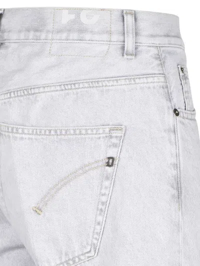 Dondup Button-front Denim Shorts In White