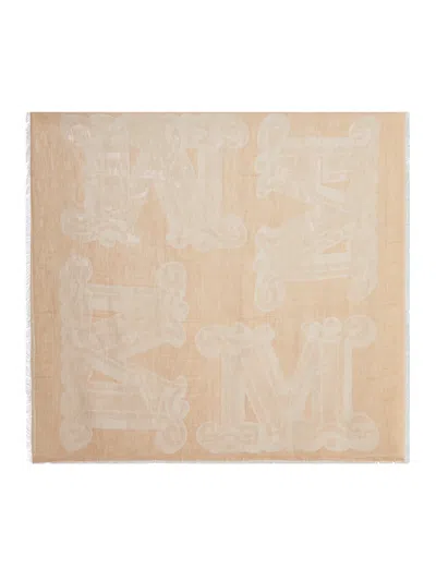 Max Mara Decorated With Patterns, The Scarf Has Fringed Edges With ...
