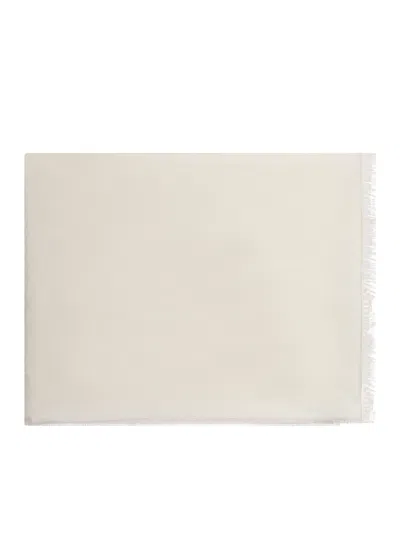 Max Mara Scarf In Wool And Silk In Neutral