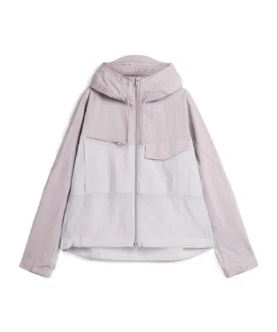 Y-3 Hooded Jacket Long Sleeves Chest Pocket In Purple