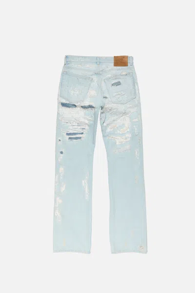 Acne Studios Distressed-details Jeans In Animal Print