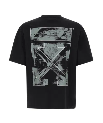 Off-white Men Black 3d Arrow Spray T-shirt, S Luxury T-shirts For Men Darveys