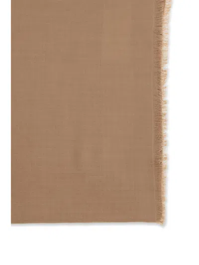 Max Mara Rectangular Scarf In Brown