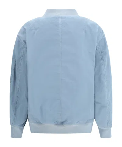 Ermanno Scervino Technical Fabric Bomber In Blue