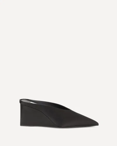 Alaïa Alaia Black Velvet Cube-heeled Mule Women In Black