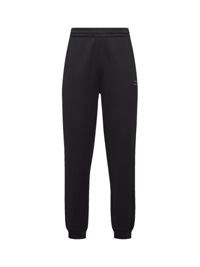 Moncler Black Regular Joggers Pants In Black