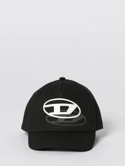 Diesel Hat With Logo In Black