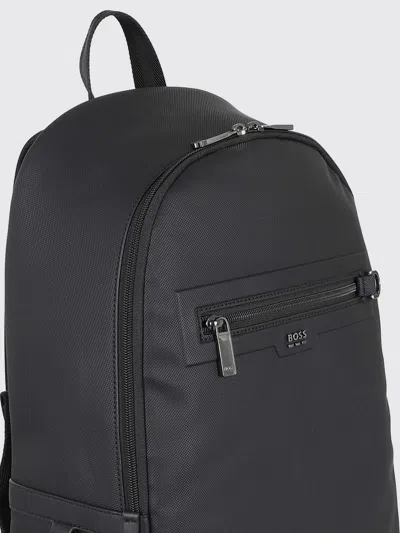 Hugo Boss Polyester Backpack In Black