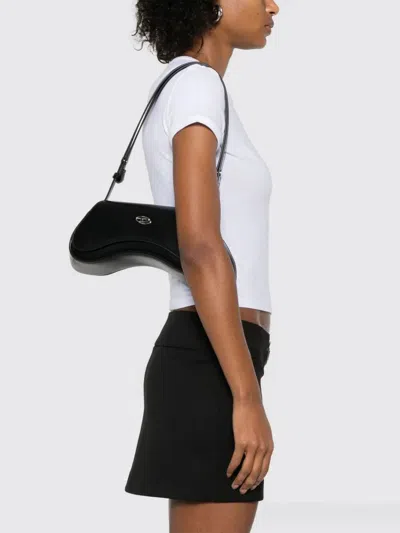 Diesel Play Logo Plaque Shoulder Bag In Black