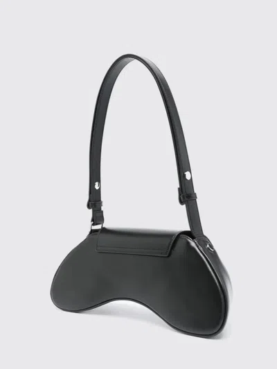 Diesel Play Logo Plaque Shoulder Bag In Black