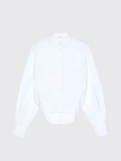 Givenchy Cocoon Slashed Shirt In Poplin In White
