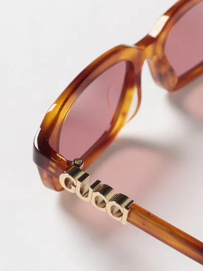 Gucci Eyewear Rectangle Frame Sunglasses In Brown