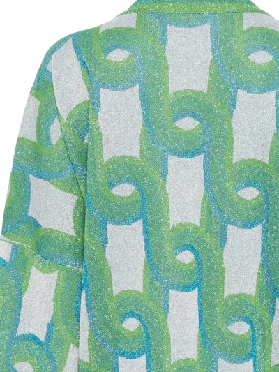 Circus Hotel Geometric-pattern Jacket In Green
