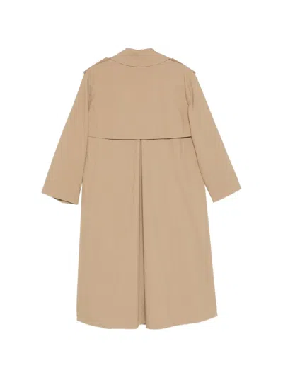 Weekend Max Mara Belted Double-breasted Coat In Neutral