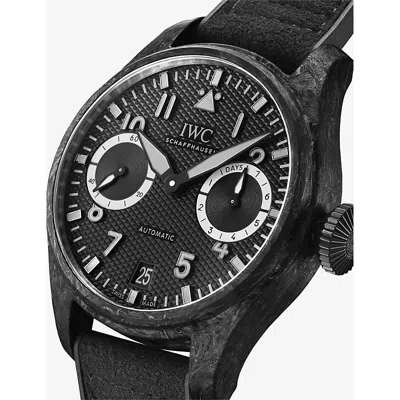 Iwc Schaffhausen Mens Black Ceramic Matrix Big Pilot's Amg G 63 Ceramic Matrix Composite Automatic Watch 46.5mm In Black