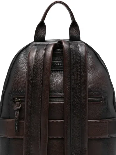 Officine Creative Oc Pack 001 Front-pocket Leather Backbag In Pattern