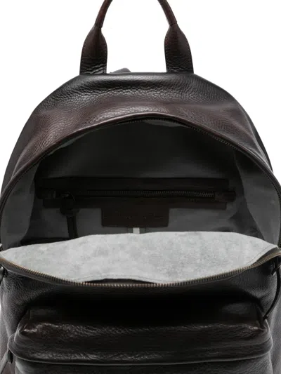 Officine Creative Oc Pack 001 Front-pocket Leather Backbag In Pattern