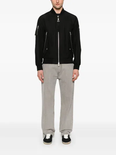 Moose Knuckles Courville Bomber Jacket For Men In Black