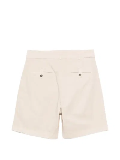 Eleventy Buttoned Bermuda Shorts In White