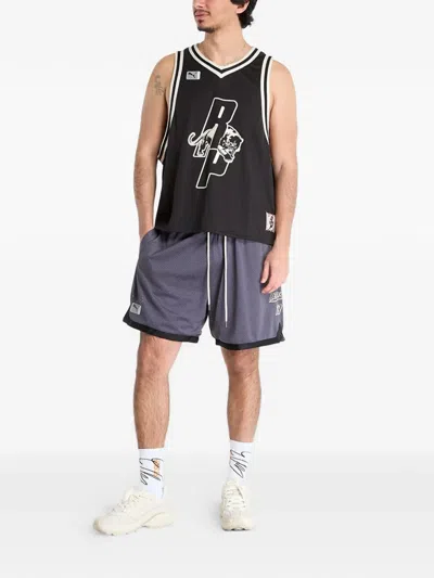 Puma X Represent Drawstring Shorts In Gray