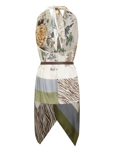 Anna Molinari Floral-pattern Top In Neutral