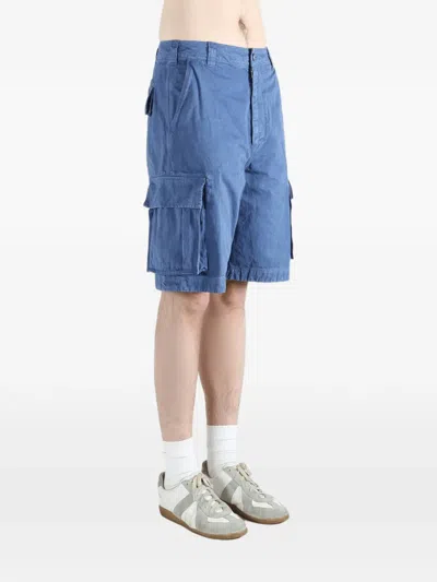 Erl Belt-loop Pocket Shorts In Blue