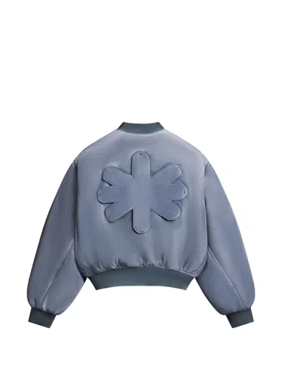 Lostshdws Reversible Bomber Jacket In Blue