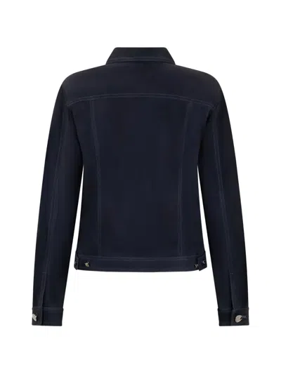 Moorer Flap-pocket Jacket In Blue