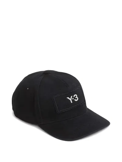 Y-3 Logo-patch Cap Hat In Black